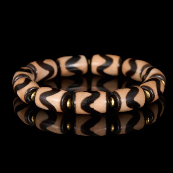 Tiger Tooth Dzi Energy Bracelet